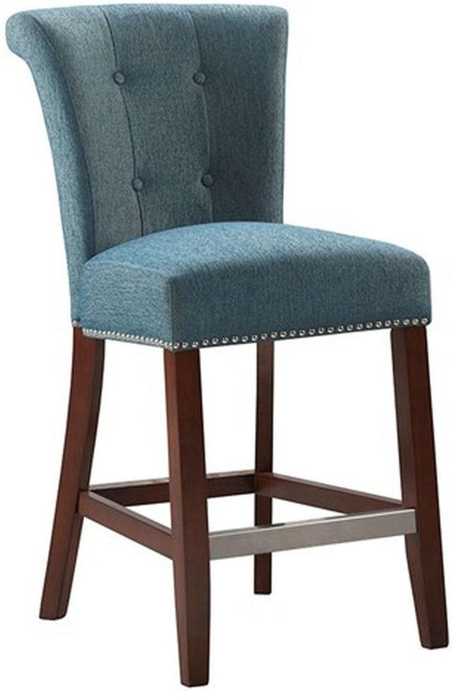 Olliix by Madison Park Blue Colfax Counter Stool | Big Sandy Superstore ...