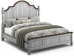 Flexsteel® Plymouth Distressed Graywash King Bed Rails