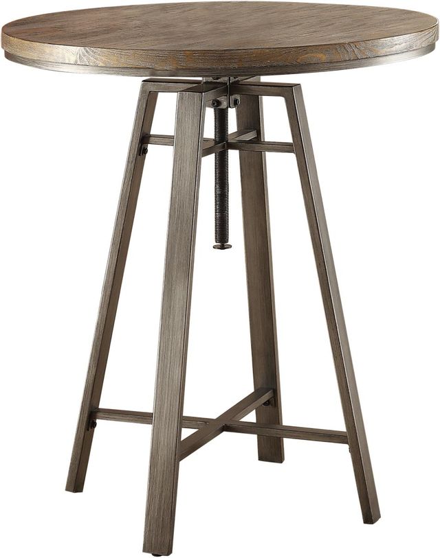 Coaster® Bartlett Brushed Nutmeg Adjustable Swivel Bar Table