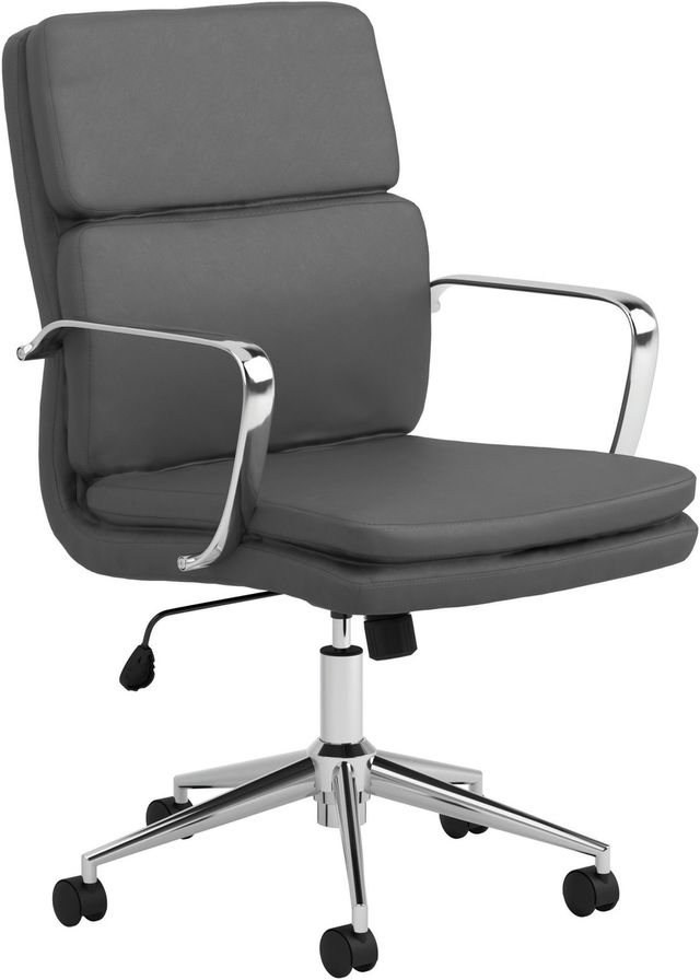 Coaster® Grey Standard Back Upholstered Office Chair-3