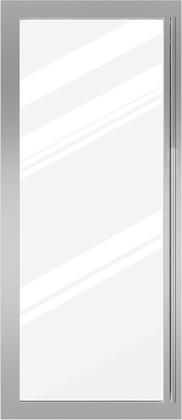 Sub-Zero® Classic 30" Stainless Steel Wine Storage Dual Flush Inset Door Panel with Tubular Handle