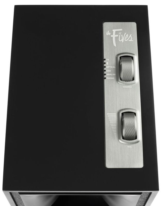 Klipsch® The Fives Matte Black Powered Speakers 4