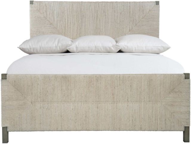 Bernhardt Alannis Light Gray Wash/Rustic Gray Queen Woven Panel Bed