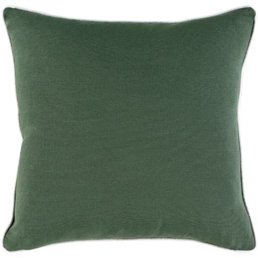 Surya Buffalo Plaid Dark Green 20" x 20" Toss Pillow with Down Insert 1