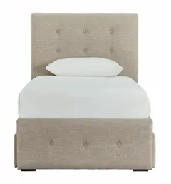 Ashley® Gladdinson Gray Twin Upholstered Storage Bed