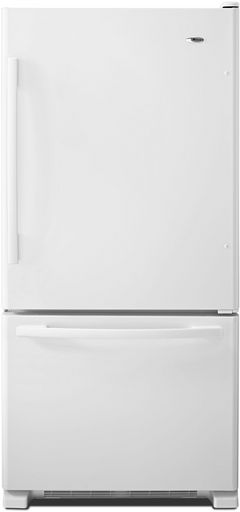 Amana® 22.1 Cu. Ft. White Bottom Freezer Refrigerator