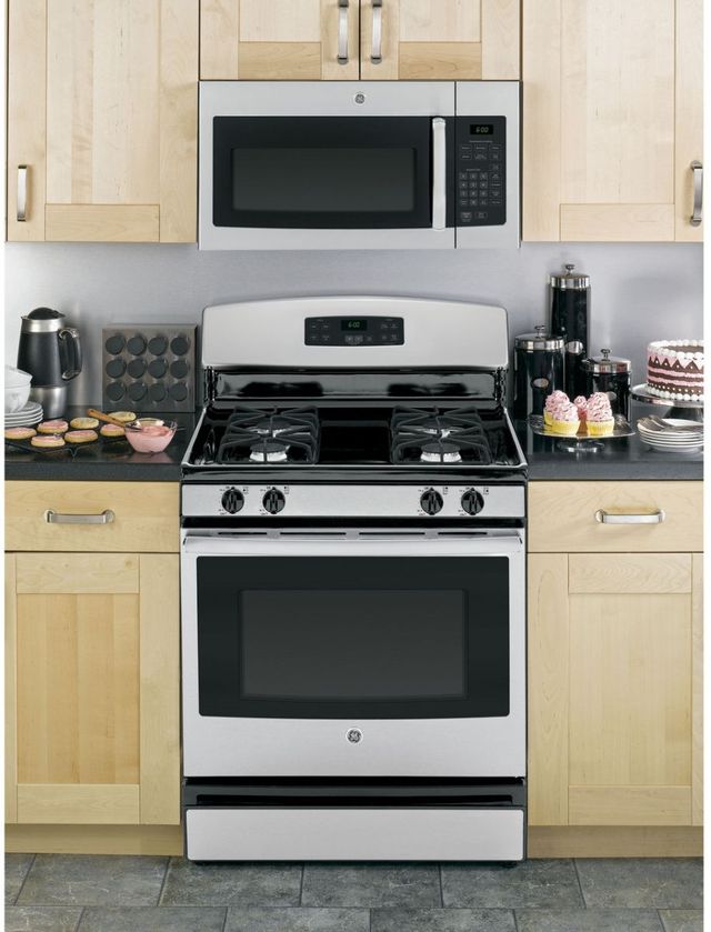 GE® 1.6 Cu. Ft. Stainless Steel Over The Range Microwave-3