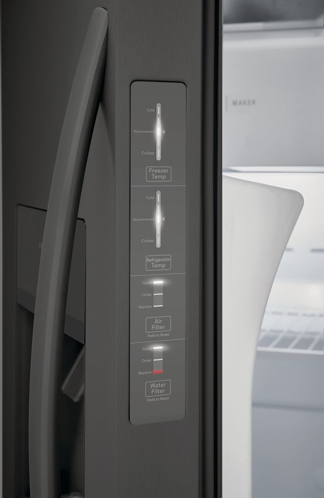 Frigidaire® 25.6 Cu. Ft. Black Stainless Steel Side-by-Side Refrigerator 7