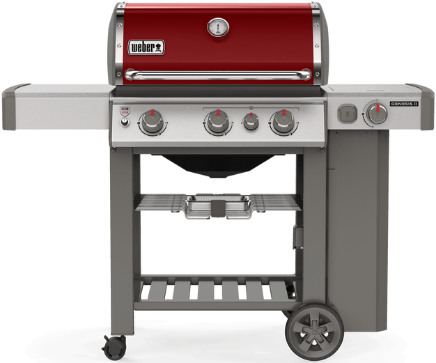 Weber® Grills® Genesis® II E-330 Series Crimson Free Standing Gas Grill-0