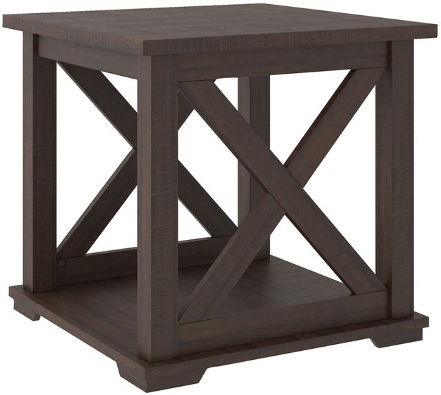 Signature Design by Ashley® Camiburg Warm Brown Square End Table 1