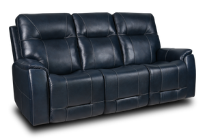 Moto Motion Kingston Ocean Leather Power Reclining Sofa
