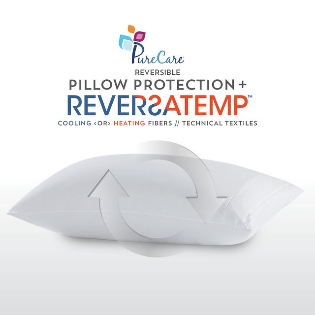 PureCare® ReversaTemp™ King White Pillow Protector 1