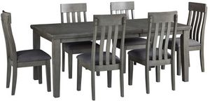Signature Design by Ashley® Hallanden Gray 7-Piece Dining Table Set