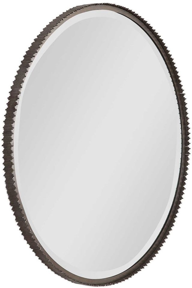 Uttermost® by John Kowalski Ada Round Steel Silver Mirror-1
