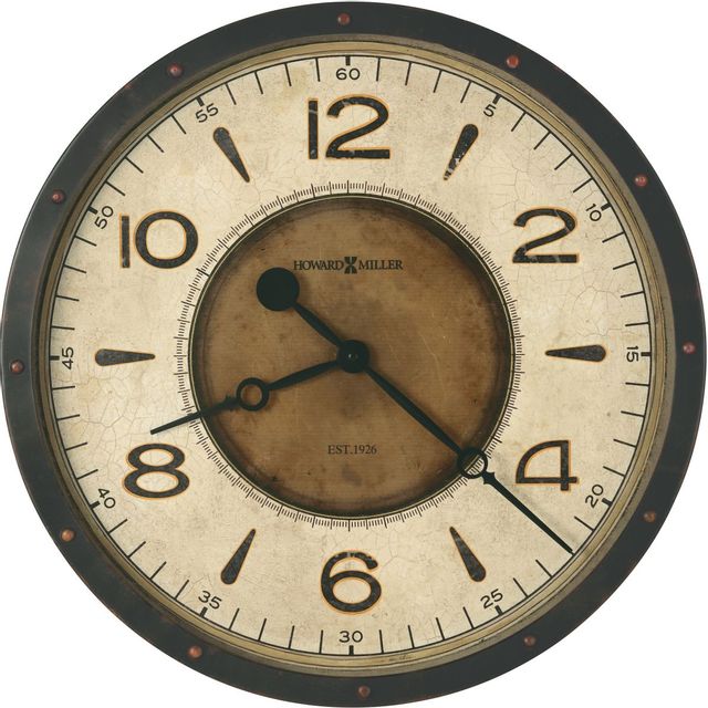 Howard Miller® Kayden Aged Black Oversized Wall Clock