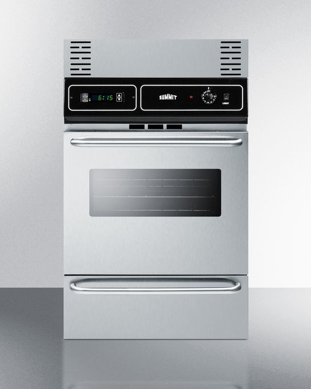 Summit® 24" Stainless Steel Built In Electric Single Wall Oven 1