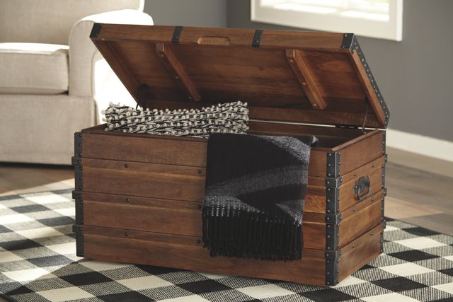 Signature Design by Ashley® Kettleby Brown Storage Trunk 6