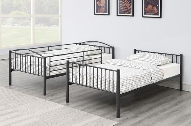 Coaster® Anson Gunmetal Twin/Twin Youth Bunk Bed  4