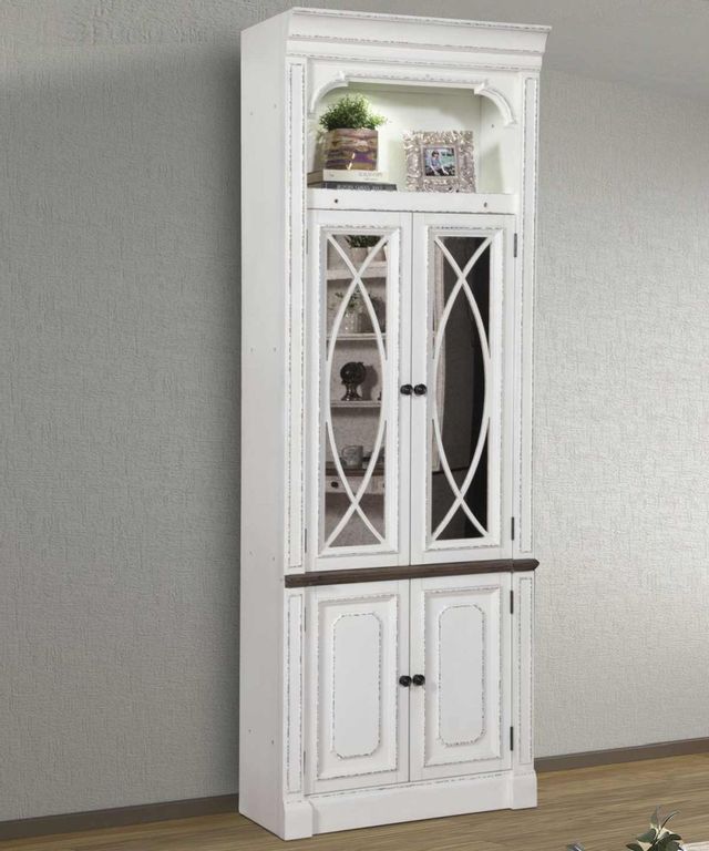 Parker House® Provence Vintage Alabaster 32" Glass Door Cabinet 1