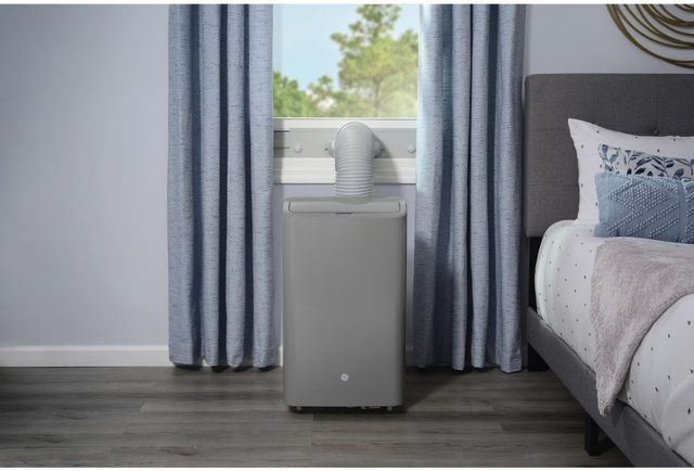 GE® 7500 BTU's Gray Smart Portable Air Conditioner-1