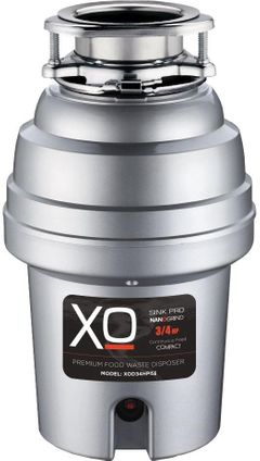 XO 0.75 HP Continuous Feed Stainless Steel Garbage Disposer