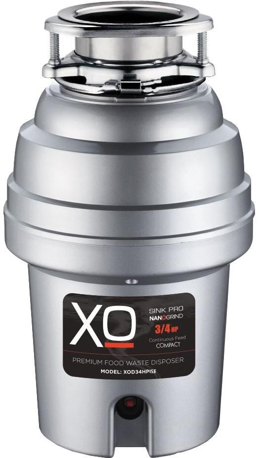 XO 0.75 HP Continuous Feed Stainless Steel Garbage Disposer-0