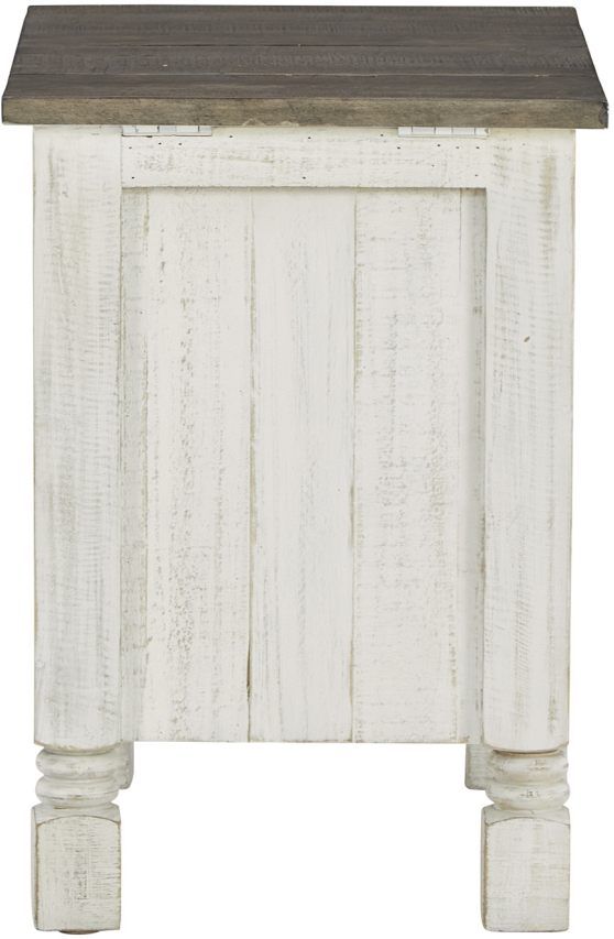 Signature Design by Ashley® Havalance White/Gray Chairside End Table-3
