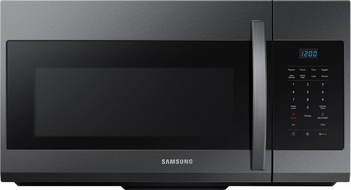 Samsung 1.7 Cu. Ft. Fingerprint Resistant Black Stainless Steel Over The Range Microwave