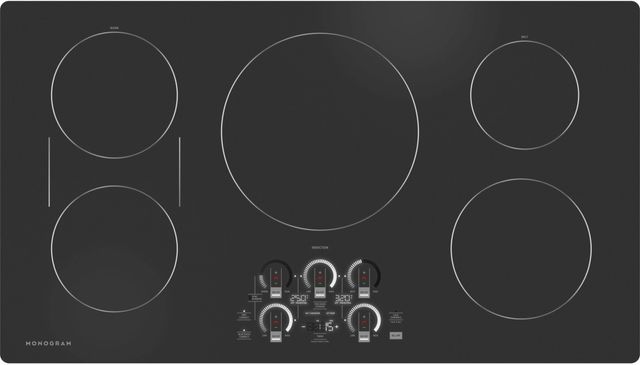 Monogram® 36" Silver Induction Cooktop 1