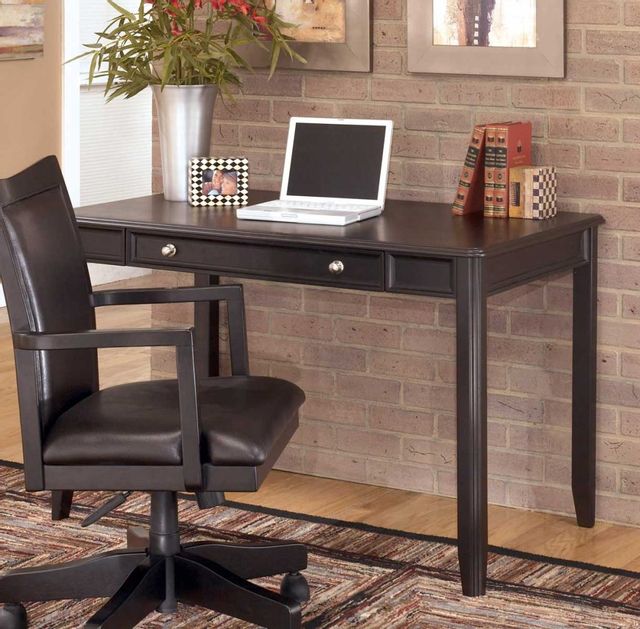 Signature Design by Ashley® Carlyle Dark Brown Home Office Large Leg Desk 1
