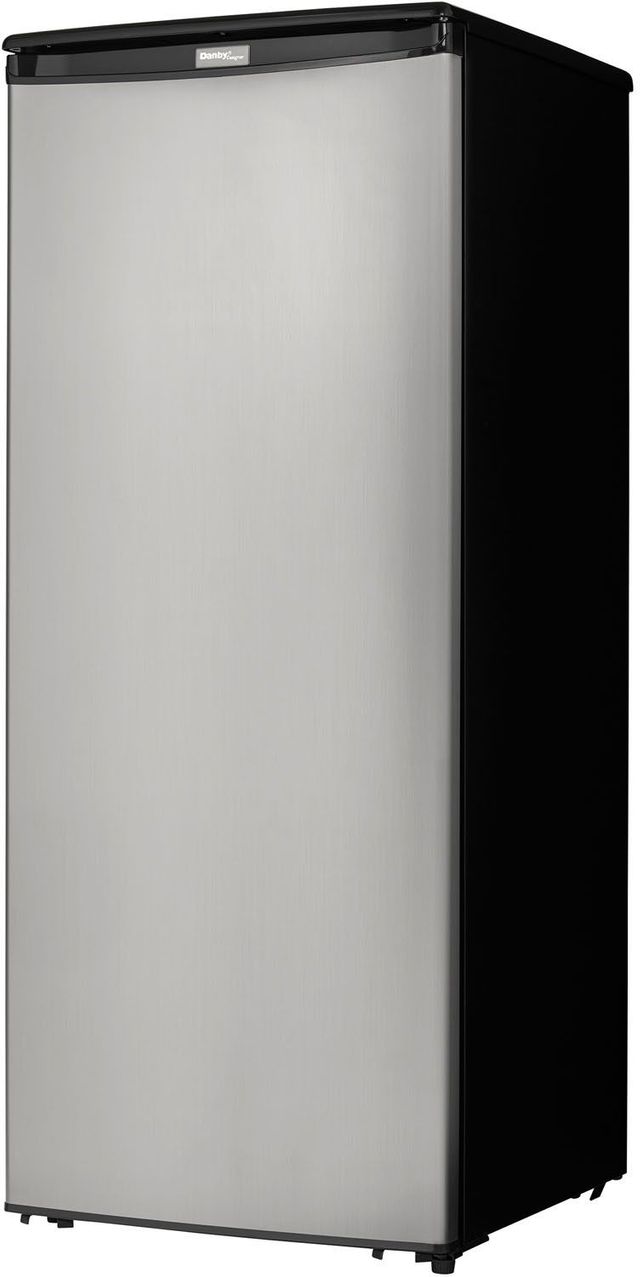 Danby® Designer 8.5 Cu. Ft. Black with Stainless Steel Upright Freezer 5