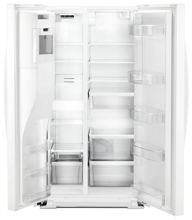 Whirlpool® 20.29 Cu. Ft. Counter Depth Side-By-Side Refrigerator-White 2