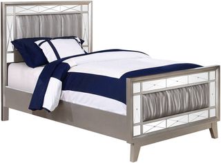 Coaster® Leighton Metallic Mercury Twin Bed