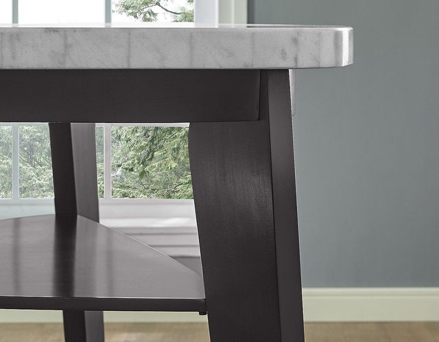 Steve Silver Co.® Carrara Triangular White Marble Top Counter Table-3