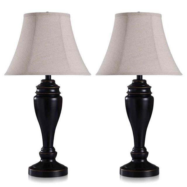 Style Craft Metal Table Lamp (Set of 2)-0