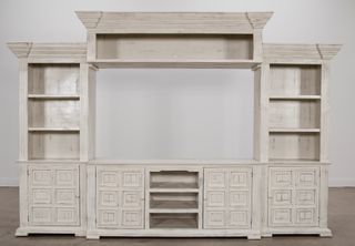 Vintage Furniture Chalet Nero White 4 Piece Entertainment Wall Unit