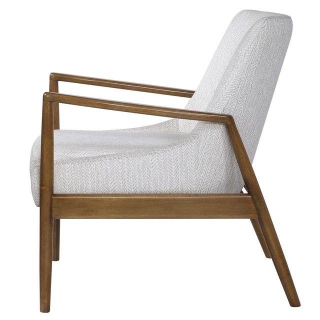 Uttermost® Bev White Accent Chair-1