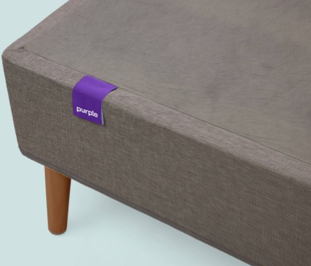Purple® The Purple™ Charcoal/Walnut California King Foundation Platform Bed Frame-1