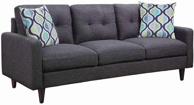 Coaster® CoasterEveryday Watsonville Retro Grey Sofa