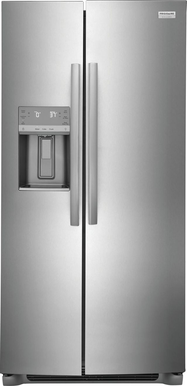 Frigidaire Gallery® 22.2 Cu. Ft. Stainless Steel Counter Depth Side-by-Side Refrigerator 0