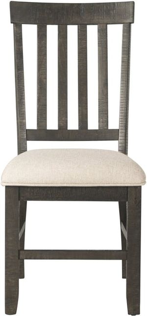 Elements International Stone Dark Ash/Cream Dining Chair