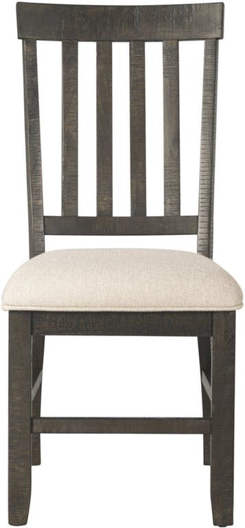 Elements International Stone Dark Ash/Cream Dining Chair-0