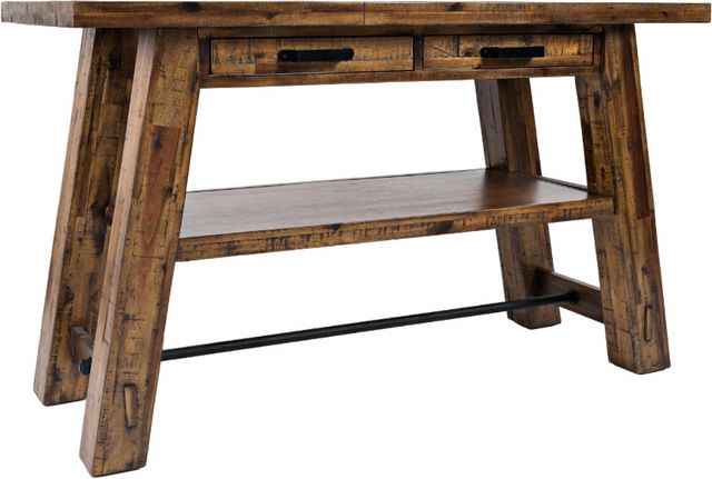 Jofran Inc. Cannon Valley Brown Trestle Sofa Table