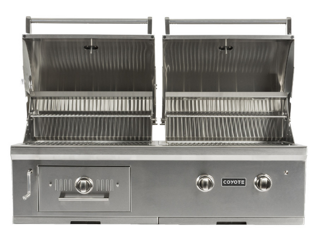Coyote Outdoor Living Hybrid 50" Built In Charcoal And Gas Grill-Stainless Steel-1