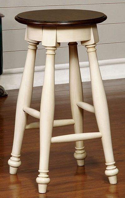 Furniture of America® Sabrina 2-Piece Off White Counter Height Stool Set 0
