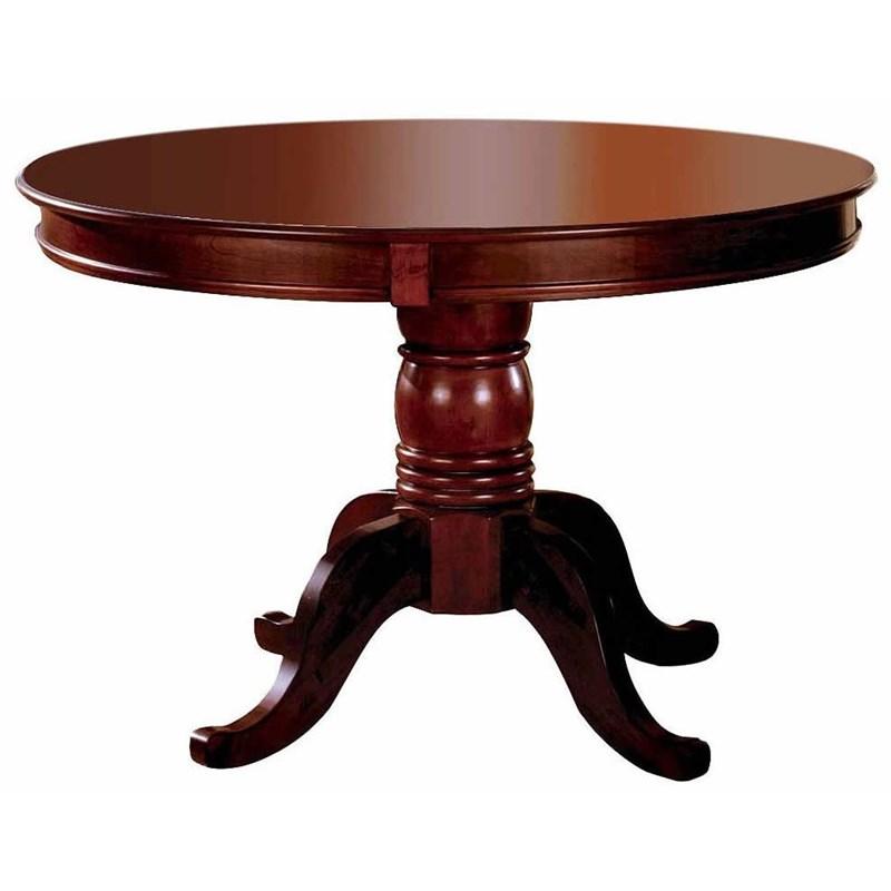 small round cherry dining table