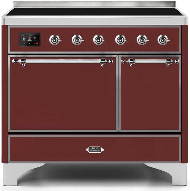 Ilve Majestic Series 40" Stainless Steel Freestanding Induction Range 9