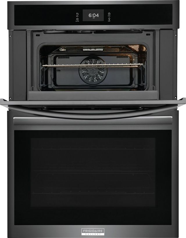 Frigidaire Gallery® 30" Smudge-Proof® Black Stainless Steel Oven/Microwave Combo Electric Wall Oven-2