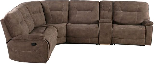 Parker House® Copper 6-Piece Shadow Brown Reclining Sectional