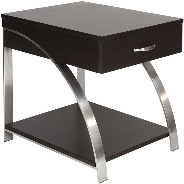 Homelegance® Tioga End Table with Functional Drawer